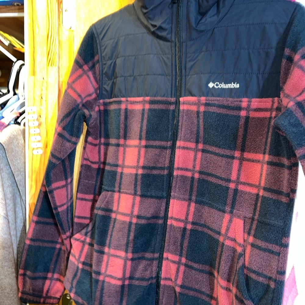 Columbia Plaid Jacket - Red and Black
